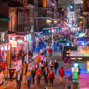 Busy street in New Orleans